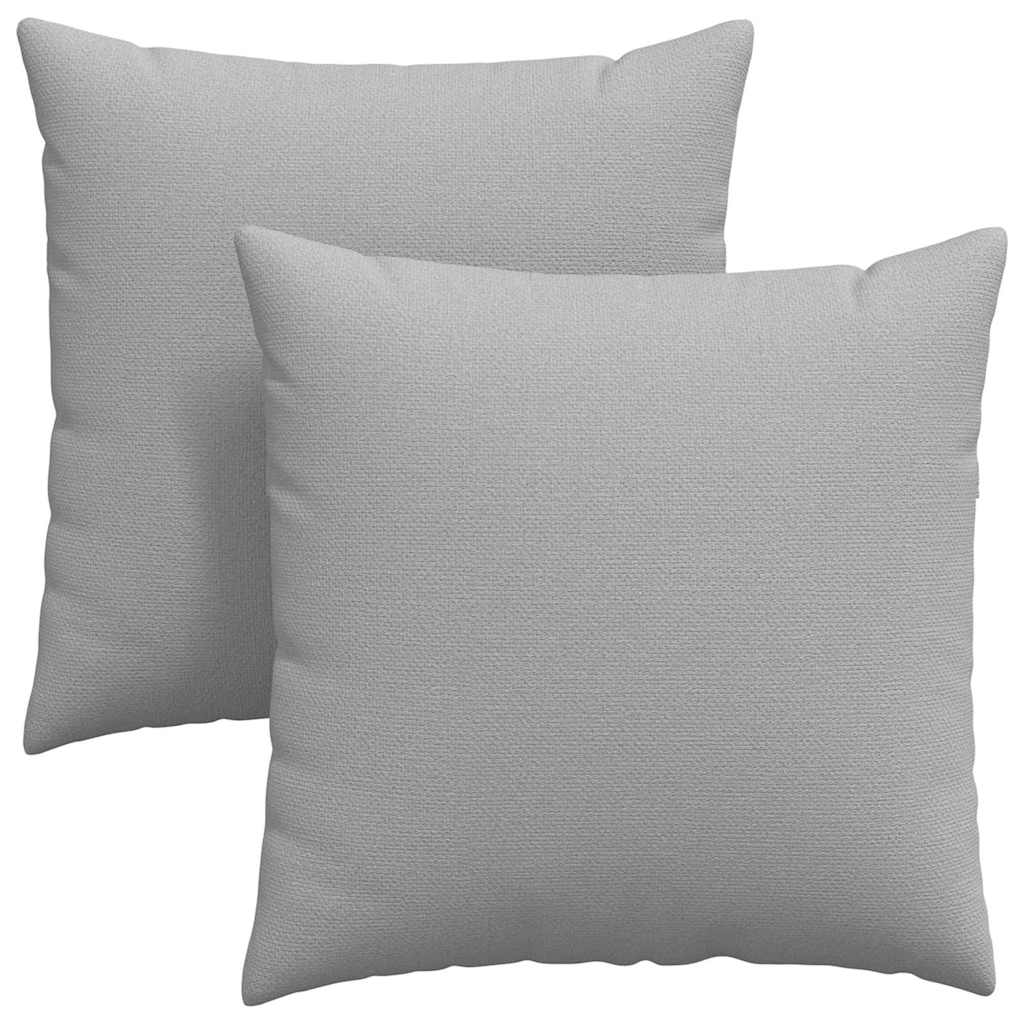 Sofa Pillows 2 pcs Grey 60 x 60 cm Fabric